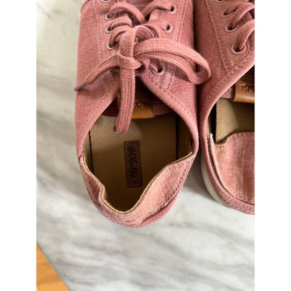 Olukai Pehuea Li Pink Canvas Drop Backless Heel Mule Sneaker - Picture 2 of 9